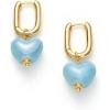 C.Paravano 18K Gold & Sterling Silver Hoop Earrings for Women(EARRING_31)