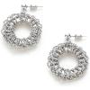 C.Paravano 18K Gold & Sterling Silver Hoop Earrings for Women(EARRING_43)