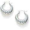 C.Paravano 18K Gold & Sterling Silver Hoop Earrings for Women(EARRING_53)