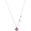 C.Paravano Necklaces for Women | Jewelry | Necklace | 18K Necklace for Women | Jewelry for Women | Chain Necklace | Pendant Necklace for Women | Necklaces for Her | Gemstone Necklace(F78-Red)