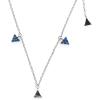 C.Paravano Necklaces for Women | Jewelry | Necklace | 18K Necklace for Women | Jewelry for Women | Chain Necklace | Pendant Necklace for Women | Necklaces for Her | Gemstone Necklace(F69-Blue)