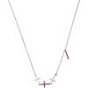 C.Paravano Necklaces for Women | Jewelry | Necklace | 18K Necklace for Women | Jewelry for Women | Chain Necklace | Pendant Necklace for Women | Necklaces for Her | Gemstone Necklace(F75-Red)