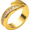 C.Paravano Rings for Women Womens Rings Size 6 7 8 Gold Plated Rings Fashion Rings for Women Statement Rings for Women Stackable Rings for Women(RING_10)