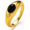C.Paravano Rings for Women Womens Rings Size 6 7 8 Gold Plated Rings Fashion Rings for Women Statement Rings for Women Stackable Rings for Women(RING_14)