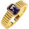 C.Paravano Rings for Women Womens Rings Size 6 7 8 Gold Plated Rings Fashion Rings for Women Statement Rings for Women Stackable Rings for Women(RING_19)