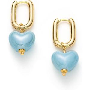 C.Paravano 18K Gold & Sterling Silver Hoop Earrings for Women(EARRING_31)