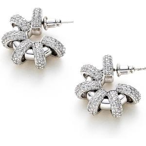 C.Paravano 18K Gold & Sterling Silver Hoop Earrings for Women(EARRING_48_SINGLE)