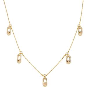 C.Paravano Necklaces for Women | Jewelry | Necklace | 18K Necklace for Women | Jewelry for Women | Chain Necklace | Pendant Necklace for Women | Necklaces for Her | Gemstone Necklace(F89-Gold)