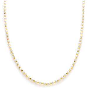 C.Paravano Pearl Necklaces for Women Pearl Choker Necklace 18K Gold Plated Chain Necklace Necklaces Pearl Real Pearl Necklace Long Pearl Necklace Pearl Necklace(F-57_GOLD)