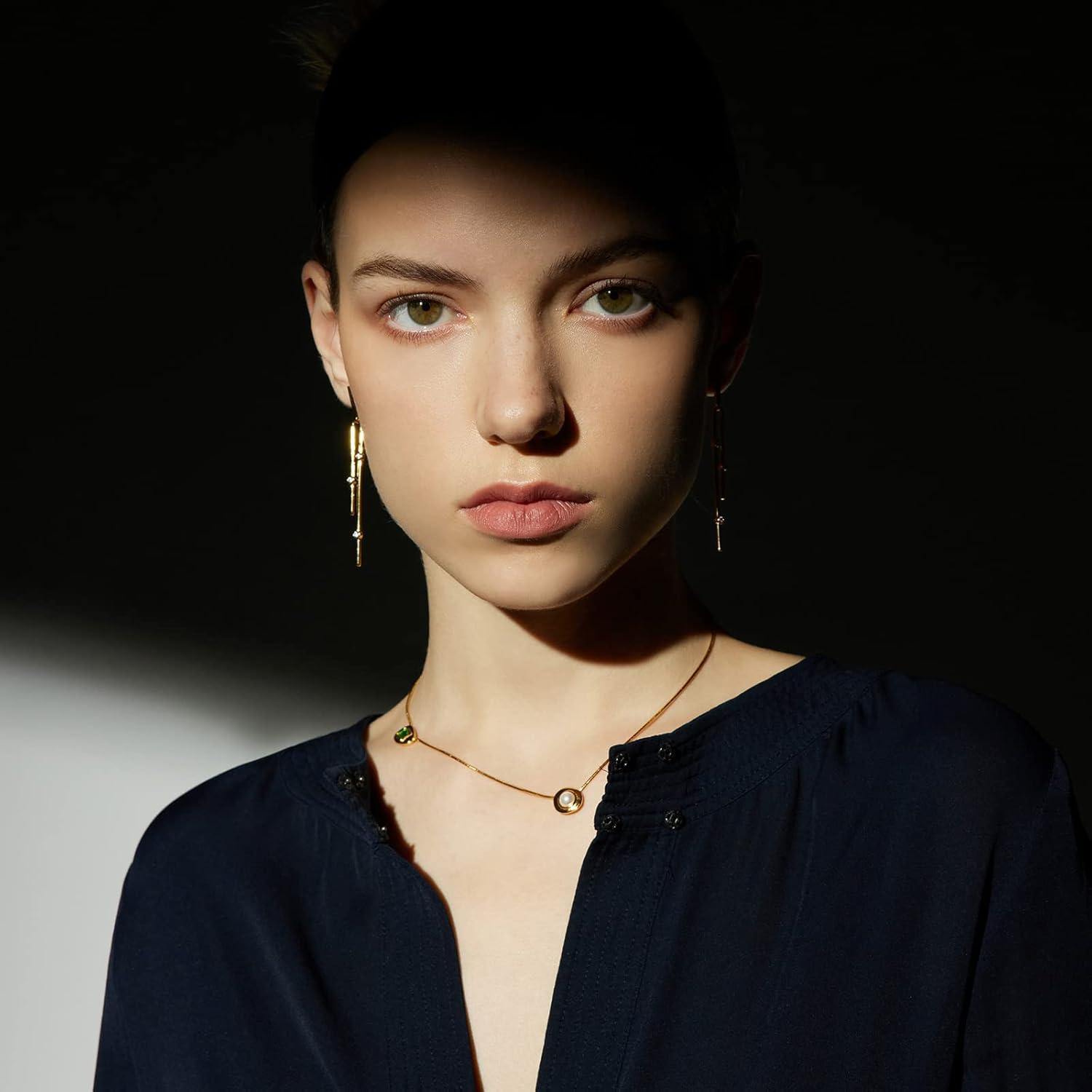 imageCParavano Mothers Day Gifts Necklaces for Women Necklaces for Women Gemstone Pendant Necklace for Women Necklaces for Women Gold 18kF42GOLDBLUE