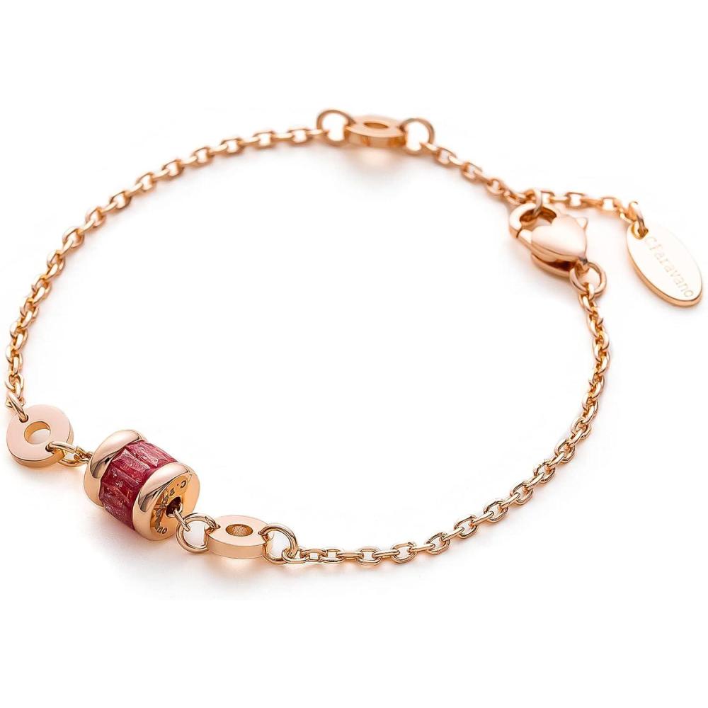 imageCParavano Bracelet for Women 18k Gold Plated Jewelry for Women Gold Plated Bracelets for Women Charm Bracelets Bracelets for Best Friends Adjustable Bracelets Boho BraceletsF16Red