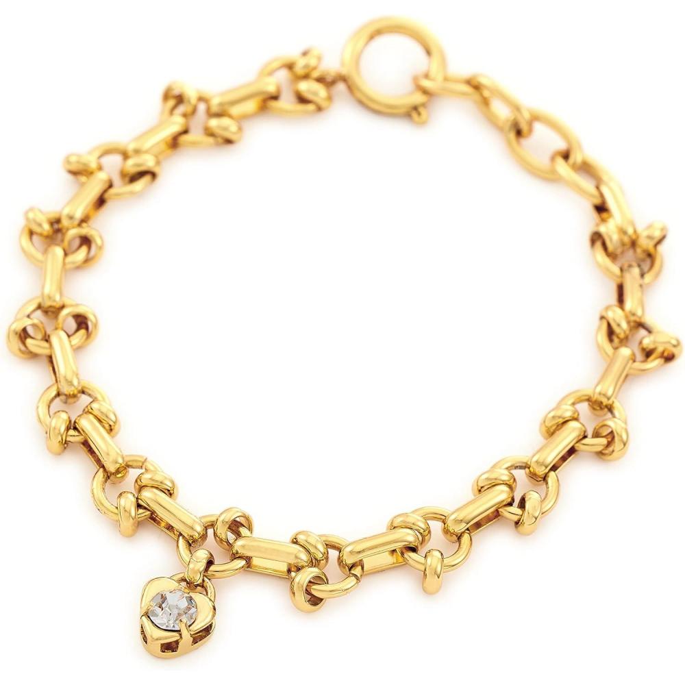imageCParavano Bracelets Women 18K Gold Plated Bracelets Chunky Chain Bracelet Crystals Bracelet Gold Bracelets for Women Charm Bracelets Fashion Jewelry Bracelet Crystals Pendant