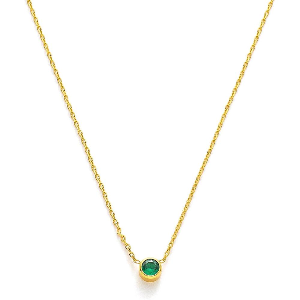 imageCParavano Mothers Day Gifts Necklaces for Women Necklaces for Women Gemstone Pendant Necklace for Women Necklaces for Women Gold 18kF11Gold Emerald