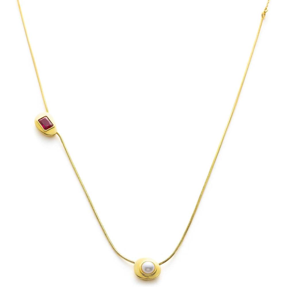 imageCParavano Mothers Day Gifts Necklaces for Women Necklaces for Women Gemstone Pendant Necklace for Women Necklaces for Women Gold 18kF42GOLDRUBY