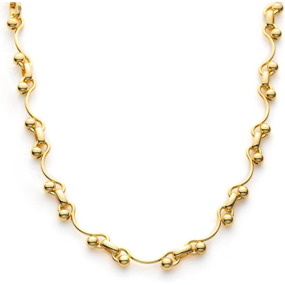 imageCParavano Necklaces for Women Simple gold necklace 18K Gold Plated Chain Necklace Necklace for friend Gold 18K Gold Plated Chain Necklace Necklace for Wedding
