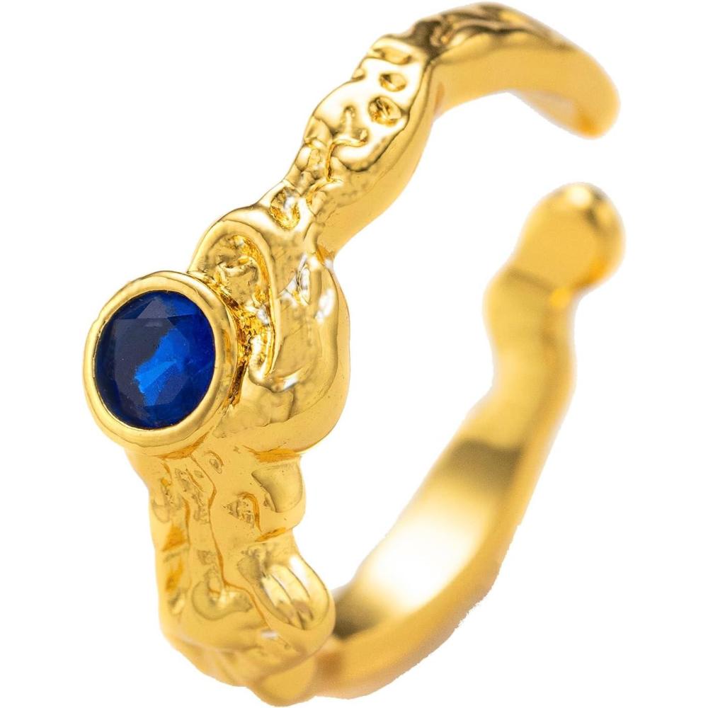 imageCParavano Rings for Women Gold 18K Womens Adjustable Rings Sapphire Rings Gold 18k Gold Rings for Women Real Gold Rings for Women 18k Gold Rings for Women