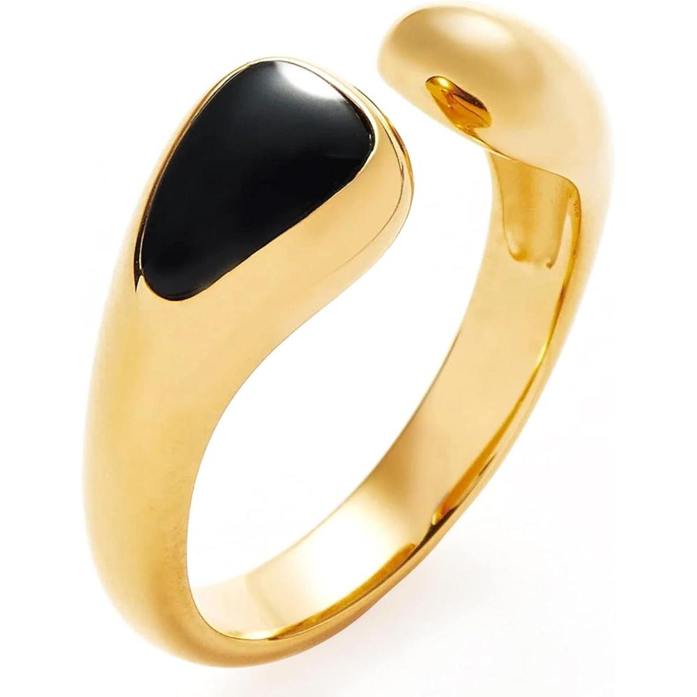 imageCParavano Rings for Women Gold 18K Womens Adjustable Rings Vintage Rings for Women 18k Gold Rings for Women Real Gold Rings for Women 18k Gold Rings for Women