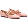 C.PARAVANO Mary Jane Shoes for Women | Womens Square Toe Flats | Pink Glossy Leather Mary Jane (Size 9,Pink_c)