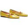C.PARAVANO Mary Jane Shoes for Women Womens Square Toe Flats Mary Jane Flats Women’s Flat (Size 5,Yellow_d)