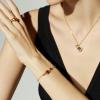 C.Paravano Bracelet for Women 18k Gold Plated Jewelry for Women Gold Plated Bracelets for Women Charm Bracelets Bracelets for Best Friends Adjustable Bracelets Boho Bracelets(F16-Red)