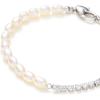 C.Paravano Bracelet for Women 18k Gold Plated Jewelry for Women Gold Plated Bracelets for Women Charm Bracelets Bracelets for Best Friends Adjustable Bracelets Boho Bracelets(F9-Pearl-Silver)
