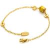 C.Paravano Bracelet for Women 18k Gold Plated Jewelry for Women Gold Plated Bracelets for Women Charm Bracelets Bracelets for Best Friends Adjustable Bracelets Boho Bracelets(F18-Yellow)