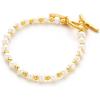 C.Paravano Bracelet for Women 18k Gold Plated Jewelry for Women Gold Plated Bracelets for Women Charm Bracelets Bracelets for Best Friends Adjustable Bracelets Boho Bracelets(F12-Gold)