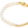 C.Paravano Bracelet for Women 18k Gold Plated Jewelry for Women Gold Plated Bracelets for Women Charm Bracelets Bracelets for Best Friends Adjustable Bracelets Boho Bracelets(F9-Pearl-Gold)