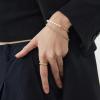 C.Paravano Bracelet for Women 18k Gold Plated Jewelry for Women Gold Plated Bracelets for Women Charm Bracelets Bracelets for Best Friends Adjustable Bracelets Boho Bracelets(F9-Pearl-Gold)