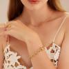 C.Paravano Bracelets Women | 18K Gold Plated Bracelets | Chunky Chain Bracelet | Crystals Bracelet | Gold Bracelets for Women | Charm Bracelets | Fashion Jewelry Bracelet | Crystals Pendant