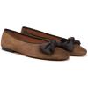 C.Paravano Genuine Leather Flats for Women | Ballet Flats | Round Toe Shoes | Dress Shoes for Women(Chestnut)
