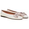C.Paravano Genuine Leather Flats for Women | Ballet Flats | Round Toe Shoes | Dress Shoes for Women(Ivory)
