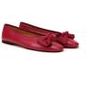C.Paravano Genuine Leather Flats for Women | Ballet Flats | Round Toe Shoes | Dress Shoes for Women(Red)