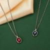 C.Paravano Mothers Day Gifts | Necklaces for Women | Necklaces for Women Gemstone | Pendant Necklace for Women | Necklaces for Women Gold 18k(F56_Ruby)