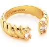 C.Paravano Rings for Women | Womens Rings | Gemstone Open Ring | Gold Plated Rings | Adjustable Open Rings | Fashion Rings for Women | Open Statement Rings for Women