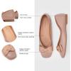 C.Paravano Women’s Flats | Genuine Leather | Women’s Ballet Flats | Square Toe Shoes | Leather Flats for Women(Brown)
