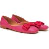 C.Paravano Women’s Flats | Genuine Leather | Women’s Ballet Flats | Square Toe Shoes | Leather Flats for Women(Hotpink)