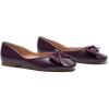 C.Paravano Women’s Flats with Metallic Bow | Casual Square Toe Ballet Flats | Comfortable Slip On Purple Flat Shoes | Women Dressy Shoes for Walking Wedding Work Office (Size 5.5,Purple)
