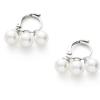 C.Paravano Dangling Earrings for Women | Huggies Earring for Women | Pearl Earrings for Women | Silver Earrings for Women | Statement Earrings | Drop Earrings for Women