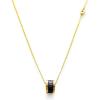 C.Paravano Mothers Day Gifts | Necklaces for Women | Necklaces for Women Gemstone | Pendant Necklace for Women | Necklaces for Women Gold 18k(F47_Black)