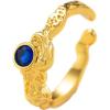 C.Paravano Rings for Women Gold 18K | Womens Adjustable Rings | Sapphire Rings Gold | 18k Gold Rings for Women Real Gold | Rings for Women | 18k Gold Rings for Women