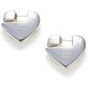 C.Paravano Sterling Silver Heart Hoop Earrings for Women