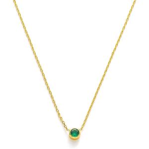 C.Paravano Mothers Day Gifts | Necklaces for Women | Necklaces for Women Gemstone | Pendant Necklace for Women | Necklaces for Women Gold 18k(F11_Gold Emerald)