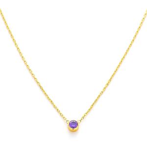 C.Paravano Mothers Day Gifts | Necklaces for Women | Necklaces for Women Gemstone | Pendant Necklace for Women | Necklaces for Women Gold 18k(F11_Gold Violet)
