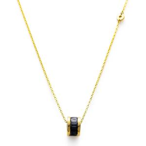 C.Paravano Mothers Day Gifts | Necklaces for Women | Necklaces for Women Gemstone | Pendant Necklace for Women | Necklaces for Women Gold 18k(F47_Black)