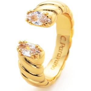 C.Paravano Rings for Women | Womens Rings | Gemstone Open Ring | Gold Plated Rings | Adjustable Open Rings | Fashion Rings for Women | Open Statement Rings for Women
