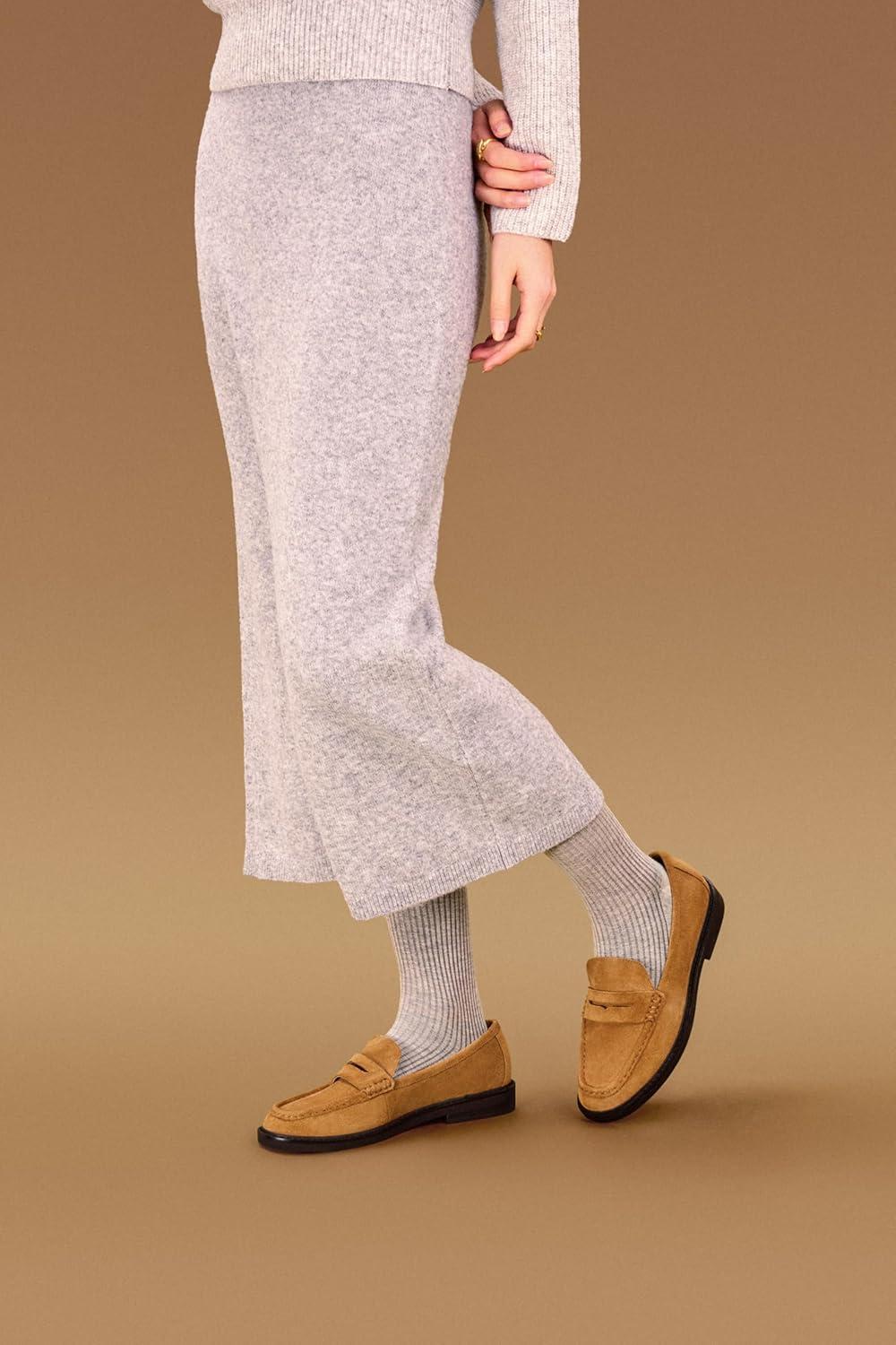 image:imageCParavano Genuine Leather Penny Loafers Loafers for Women Casual Slip On Walking Flats Classic Driving MoccasinsCognac