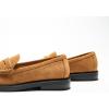 C.Paravano Genuine Leather Penny Loafers | Loafers for Women | Casual Slip On | Walking Flats Classic Driving Moccasins(Cognac)