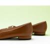 C.Paravano Womens Flats | Pointed Toe Flat | Black Flats for Women | Designer Shoes for Women | Ballet Flats(Size 8.5,Brown)