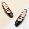 C.Paravano Women’s Flats | Slingback Flats | Flats for Women | Dress Sandal | Mary Jane(Black-t)